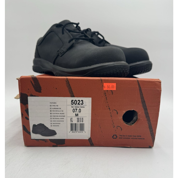 NWD Red Wing WORX Men's Work Shoe Black US Size 7 Medium NIB - Picture 10 of 10